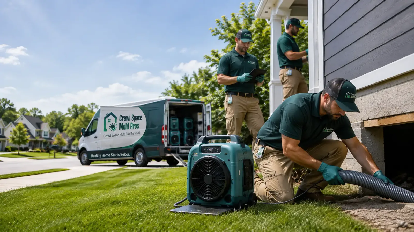 Crawl Space Mold Removal in Denmark, IA